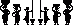 Voir le motif de la grille de point de croix en taille relle